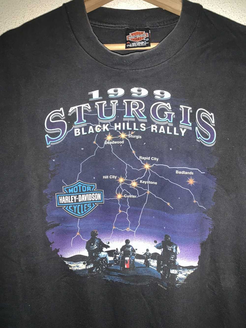 Vintage 99’s Harley Davidson Black Hills Rally Th… - image 2