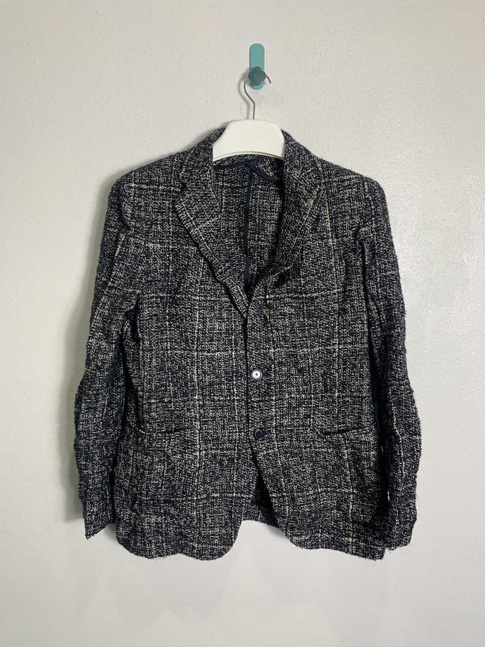 Tagliatore Grey Tartan Blazer - image 1