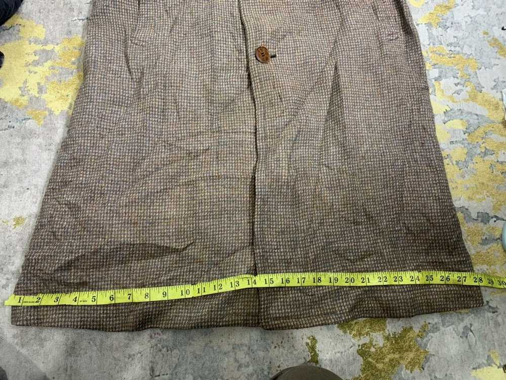 SUPER RARE Vintage 40s Harris Tweed Long Wool Jac… - image 10