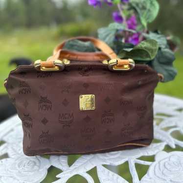 MCM brown Visetos handbag