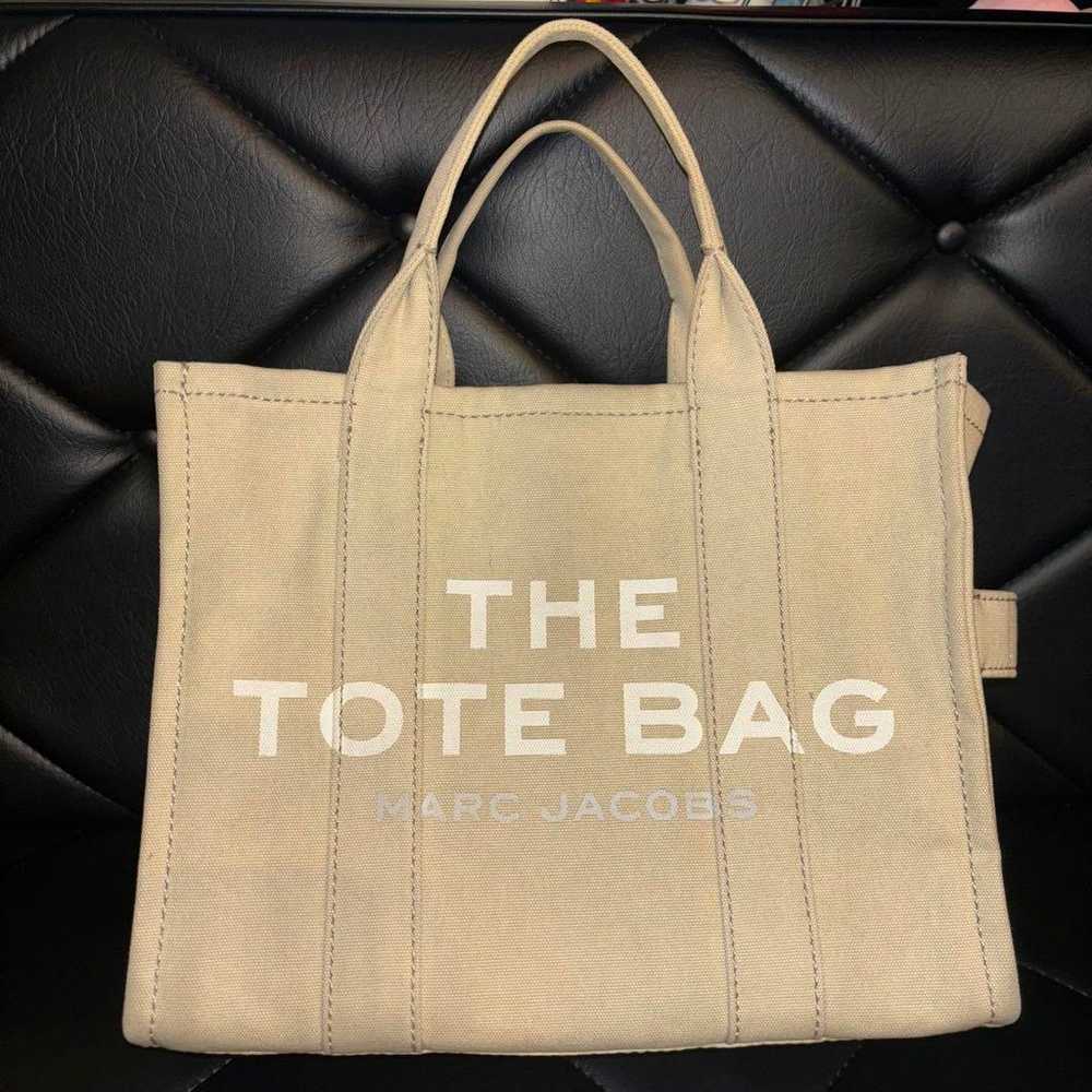 MARC JACOBS The Canvas Medium Tote Bag Beige - image 1