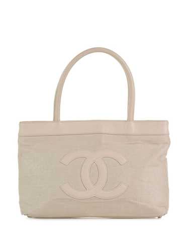 CHANEL Pre-Owned 2004-2005 CC-appliqué canvas hand