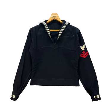 Vintage - WW2 Navy Military Uniform Sailor Shirt … - image 1