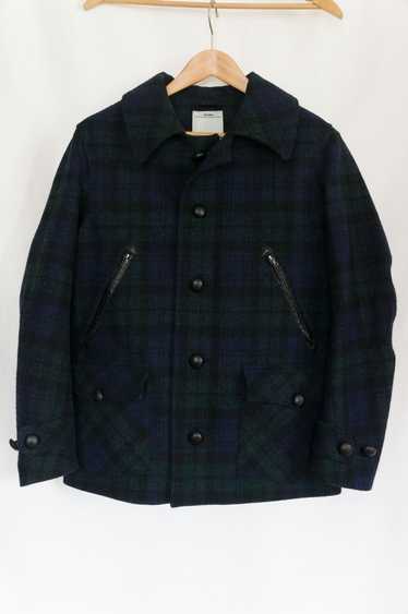 visvim Blackwatch tartan tweed coat