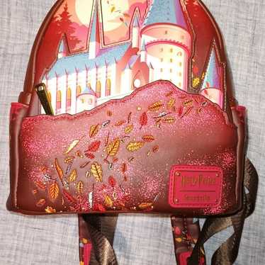 Harry Potter Loungefly fall leaves mini backpack. - image 1