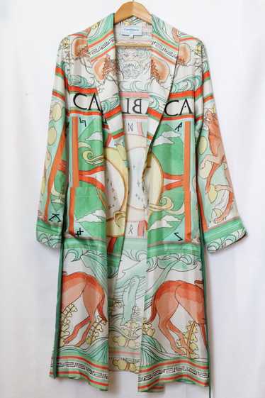 CASABLANCA printed silk robe