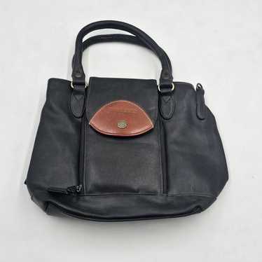 Vintage Perry Ellis America Black Leather Purse - image 1