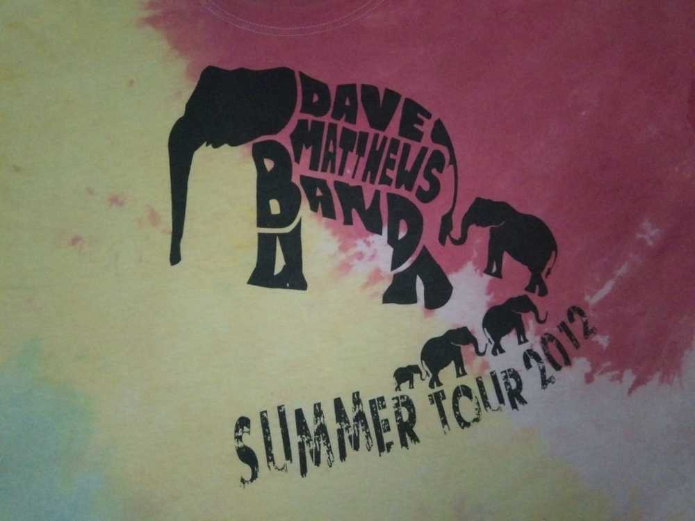 Tour Tee - Dave Matthews Band Sumer Tour 2012 tie… - image 1