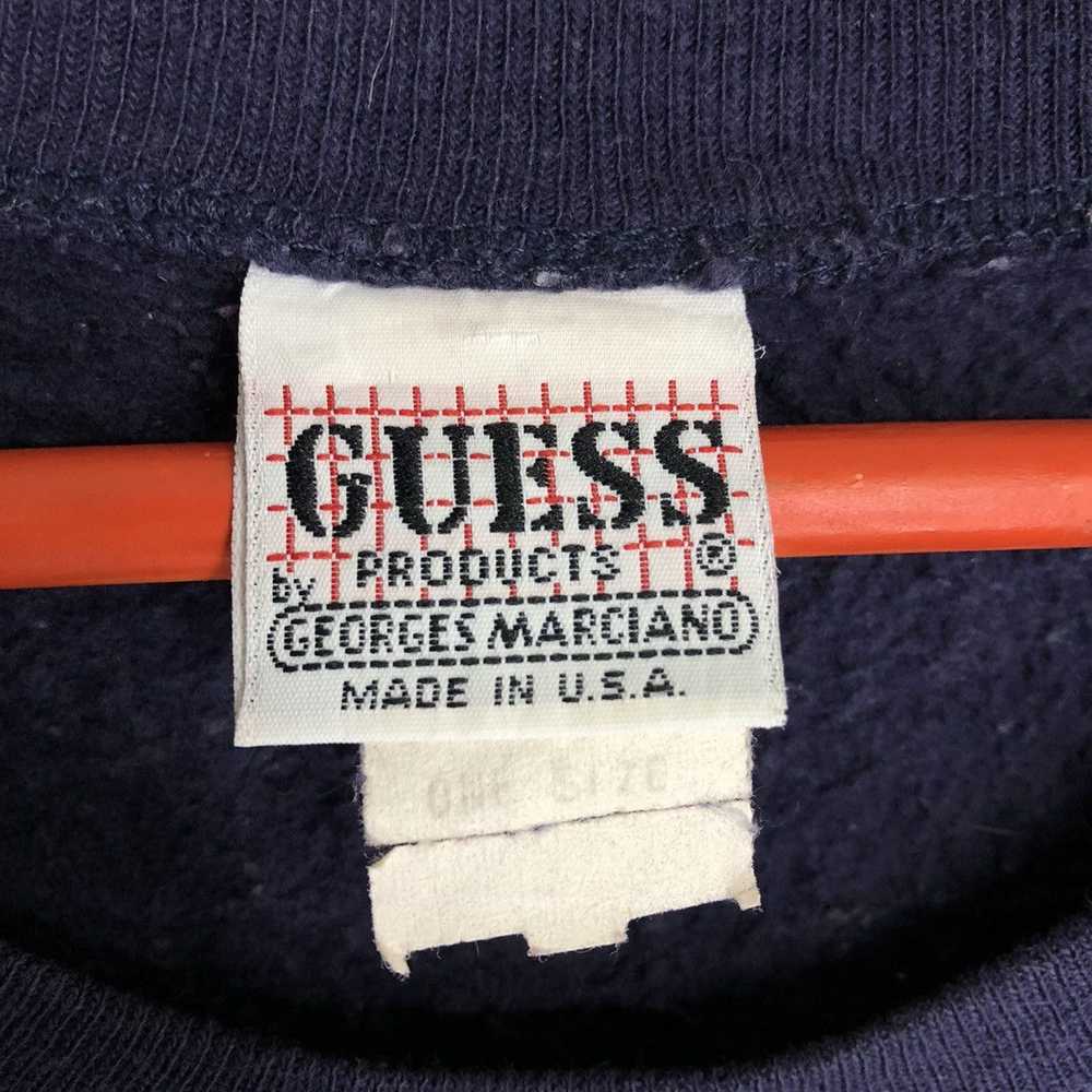 Vintage - 90s Guess New York Paris Crewneck Sweat… - image 8