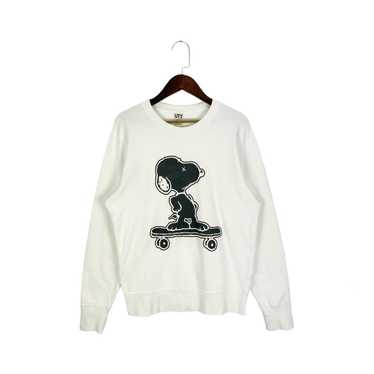 Kaws X Uniqlo X Snoopy Skateboard White Sweatshirt - image 1