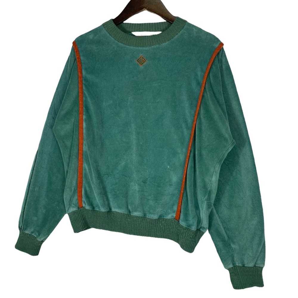 Vintage Christian Dior Sports Velvet Velour Green… - image 3