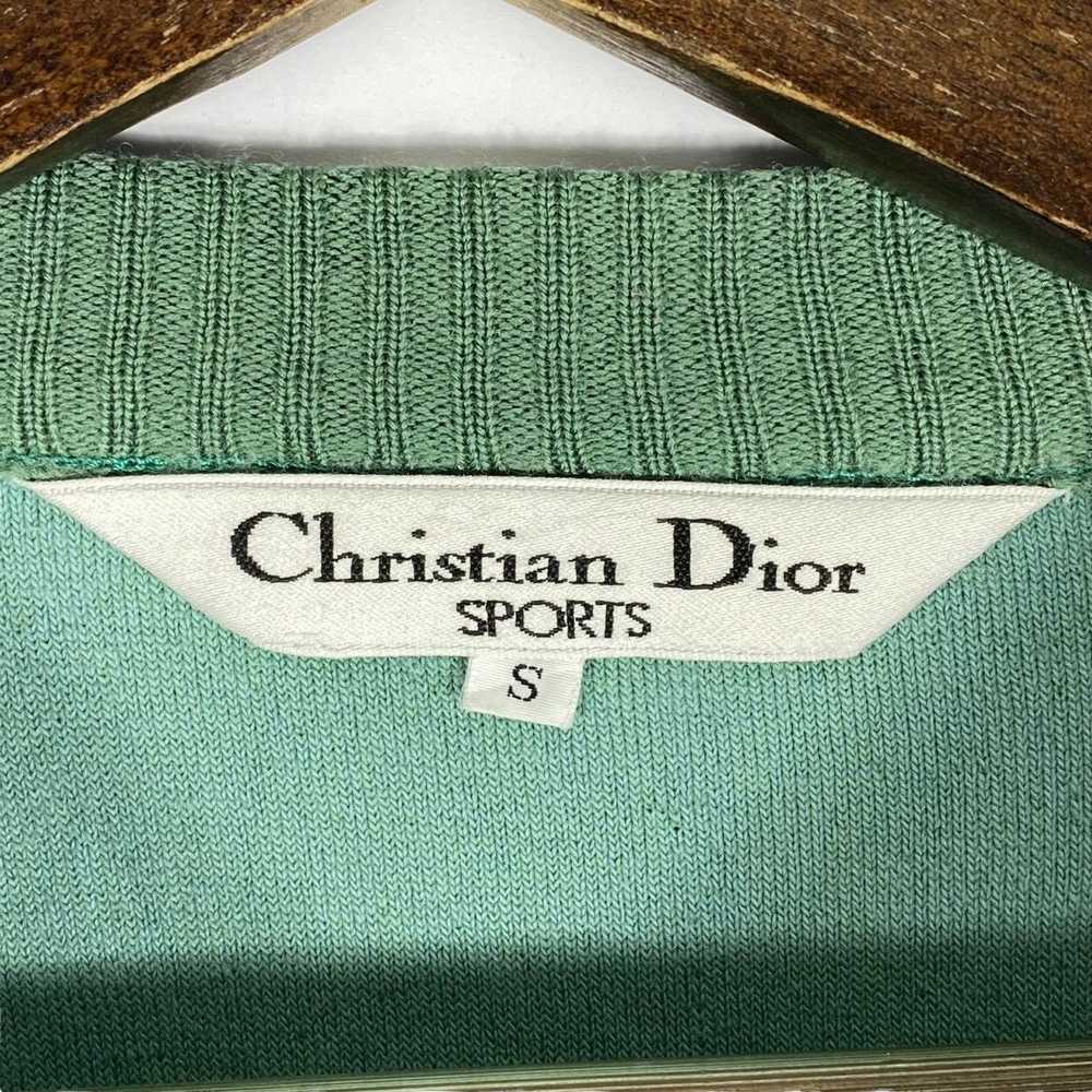 Vintage Christian Dior Sports Velvet Velour Green… - image 9