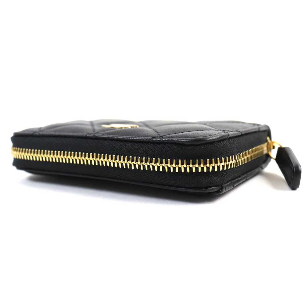 CHANEL Coin case AP0216 leather black Classic zip… - image 4