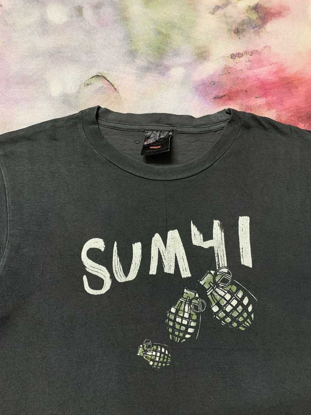 Vintage SUM 41 ‘Go Chuck Your Self’ Tour Tees Pun… - image 3