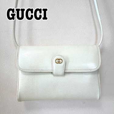 GUCCI Old Gucci Leather 2-way Shoulder Bag Clutch… - image 1