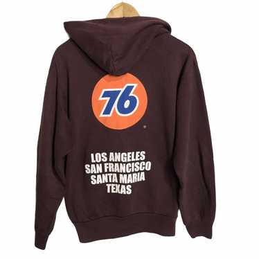 Vintage 76 lubricant zipper hoodie big logo - image 1