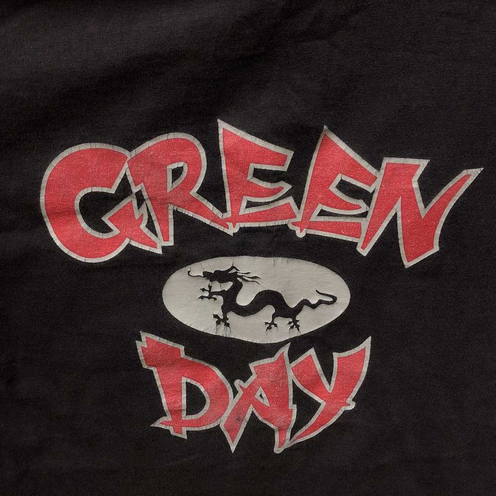 Vintage 2002 green day pop disaster tour tshirt - image 4