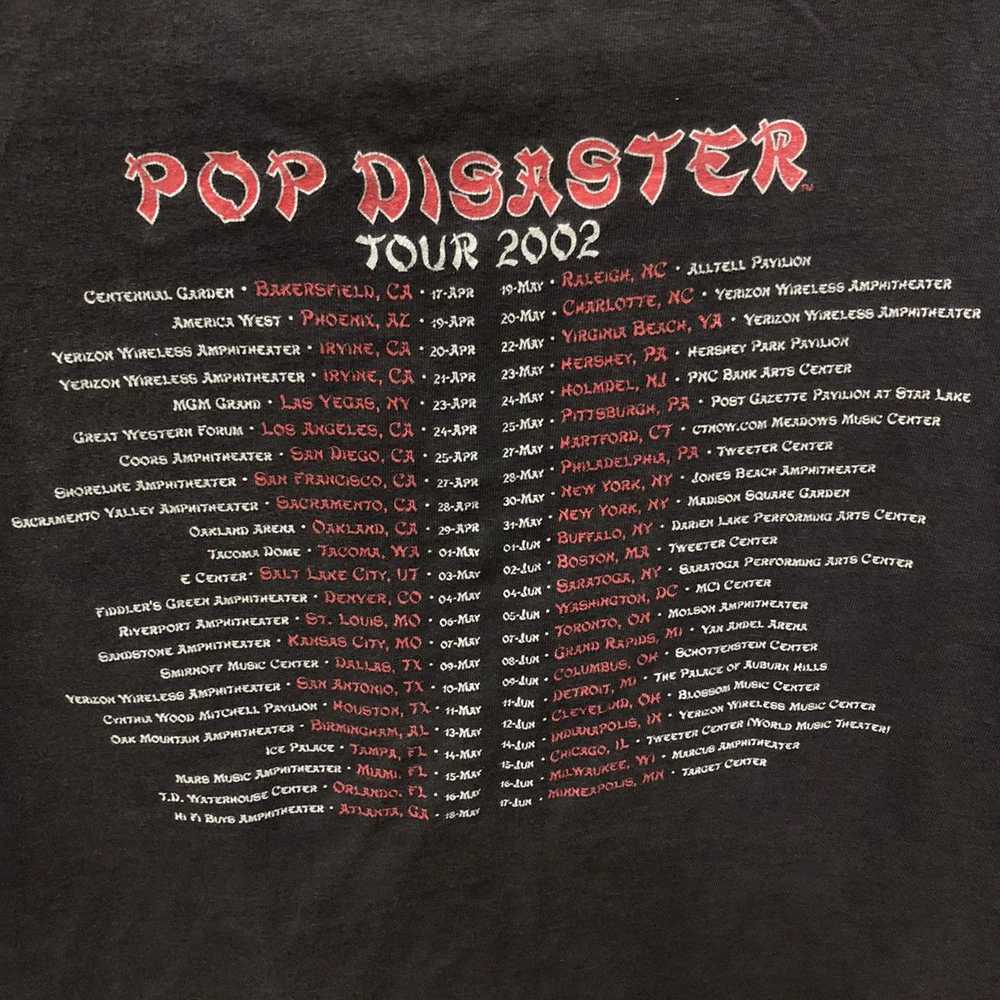 Vintage 2002 green day pop disaster tour tshirt - image 6