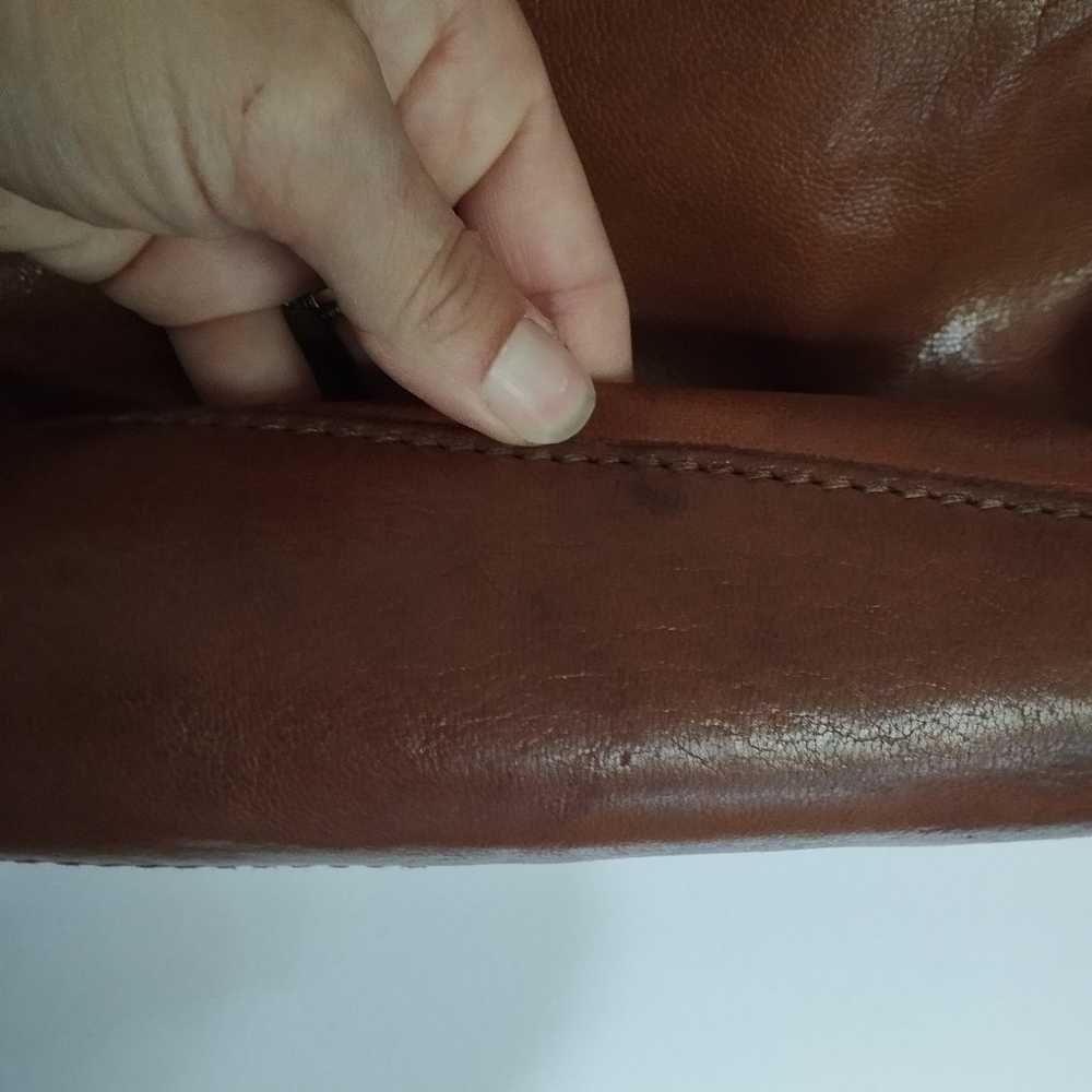 Vintage brown leather Ellington purse unisex - image 10