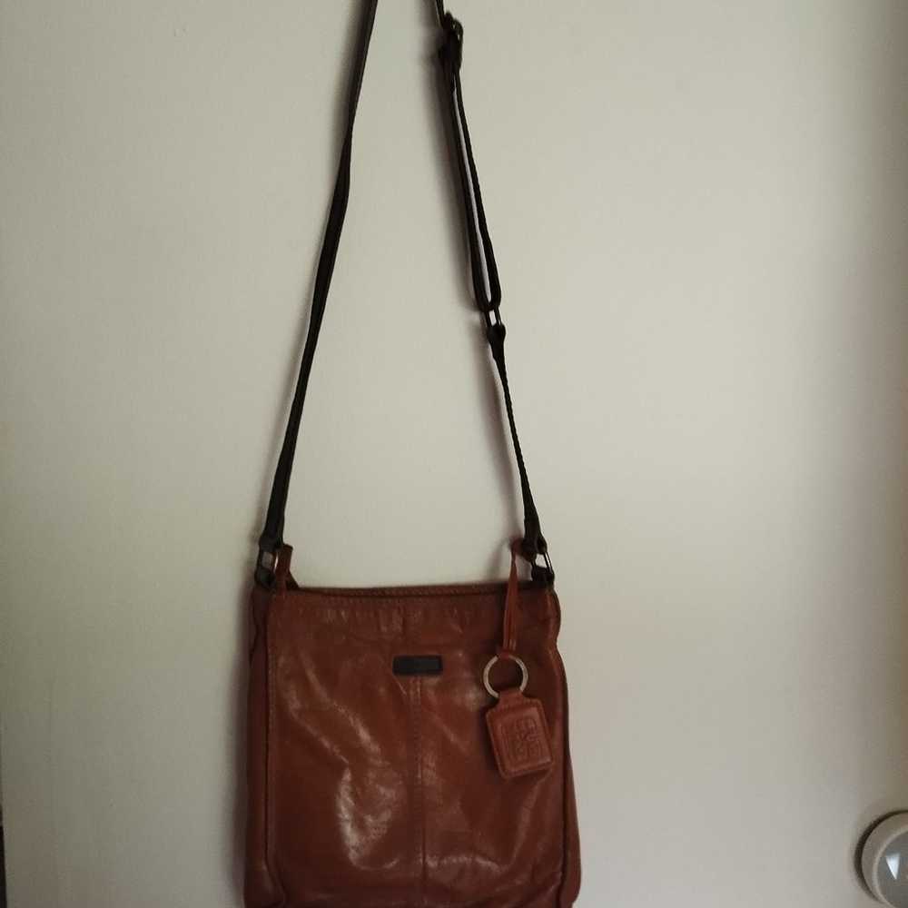 Vintage brown leather Ellington purse unisex - image 3