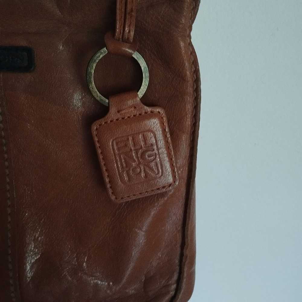 Vintage brown leather Ellington purse unisex - image 4