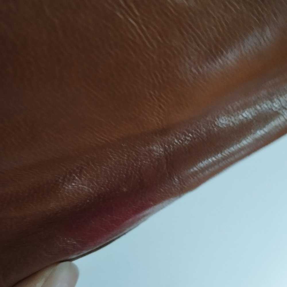 Vintage brown leather Ellington purse unisex - image 6