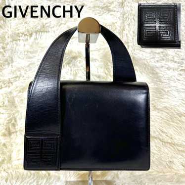 【Excellent Condition】GIVENCHY Leather Handbag Blac