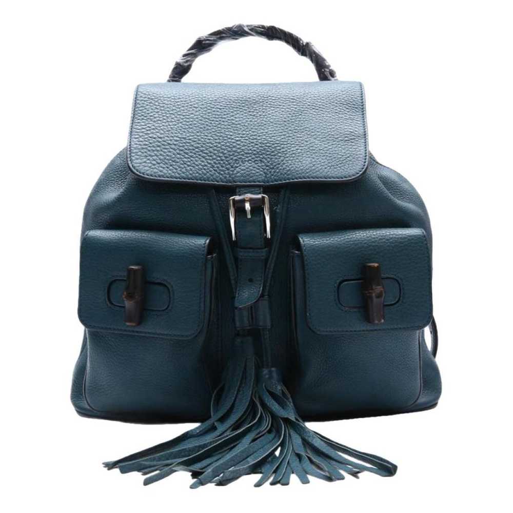 Gucci Bamboo Tassel leather backpack - image 1