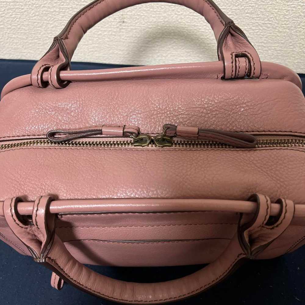 Motherhouse Pink Leather Handbag Shoulder Bag - image 3