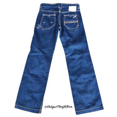 JOHN BULL Low Rise Wide Leg Blue Denim Flare Jeans - image 1