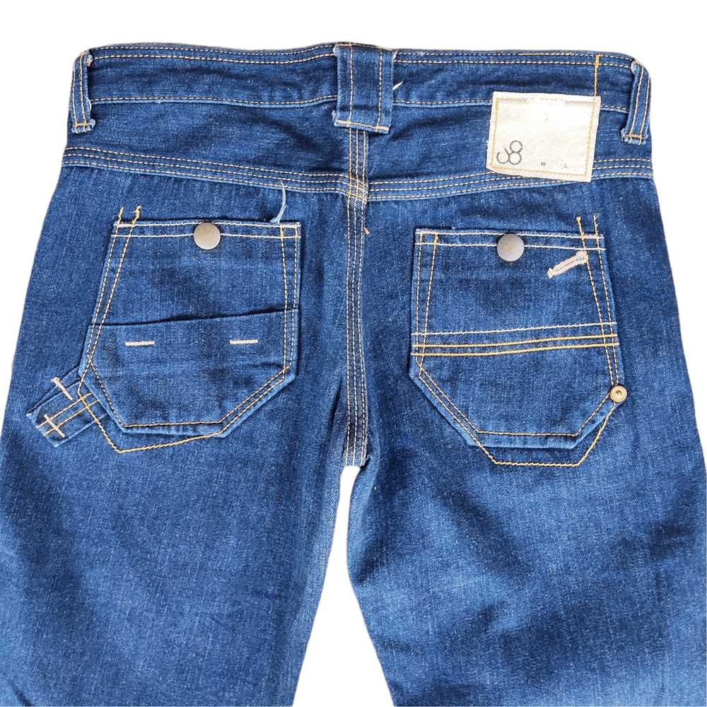 JOHN BULL Low Rise Wide Leg Blue Denim Flare Jeans - image 3