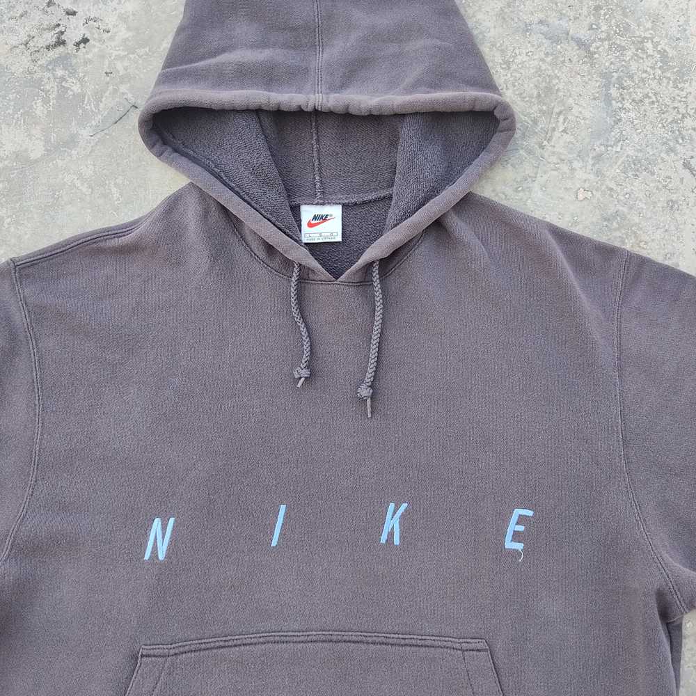 NEED GONE ❗Vtg 80s Nike Spell Out Hoodie Sweatshi… - image 4