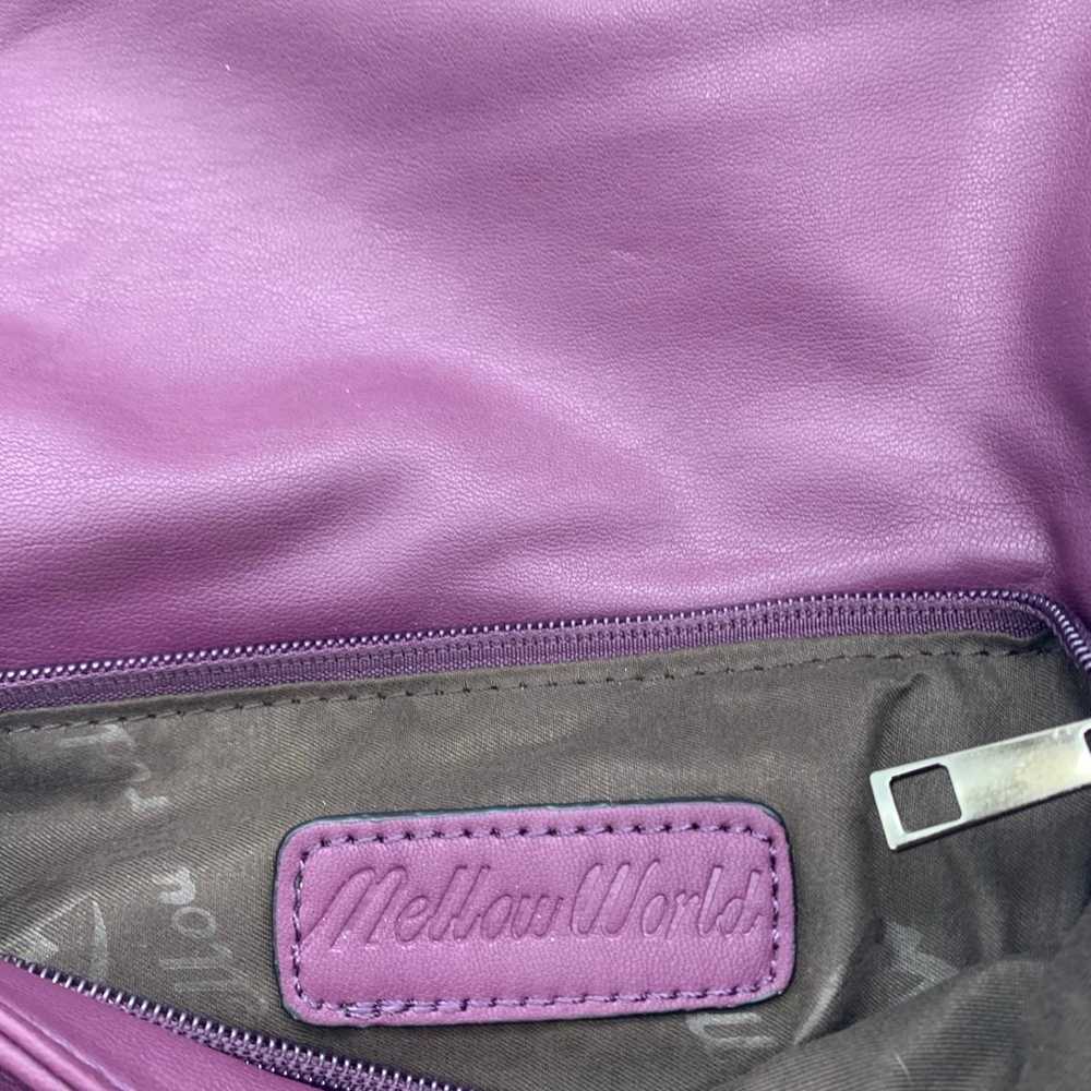 Vintage Mellow World Purple Woman’s Clutch Purse … - image 9