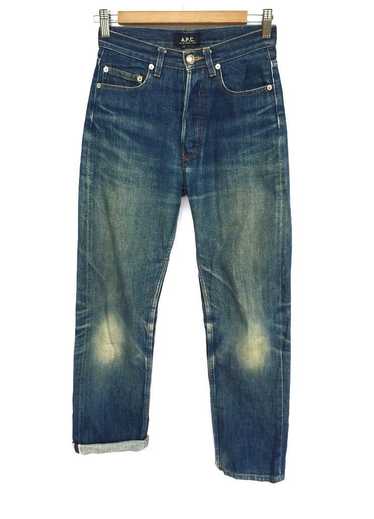 A.P.C. APC Paris Stone Wash Red Selvage Distressed