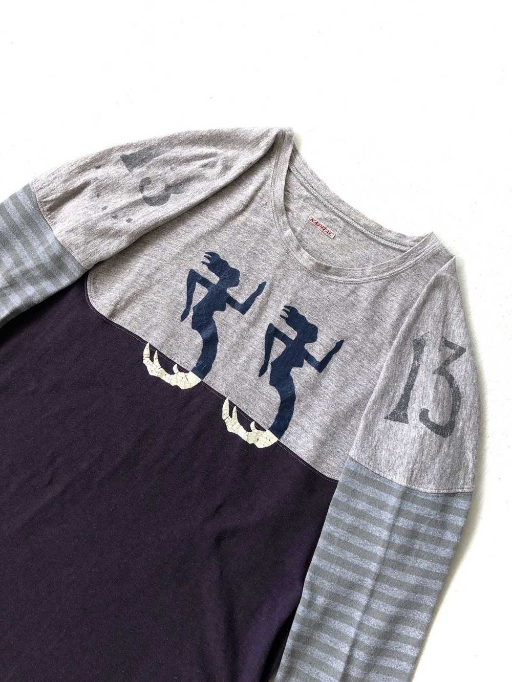 Kapital Hybrid Patchwork "2 Seahorse" Raglan Shirt - image 1