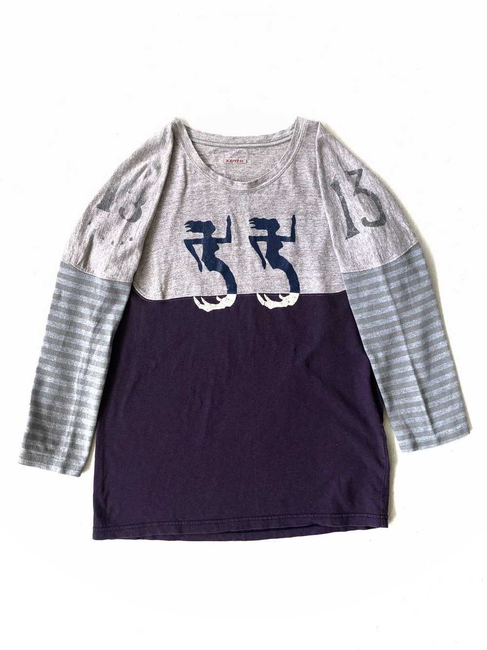 Kapital Hybrid Patchwork "2 Seahorse" Raglan Shirt - image 2