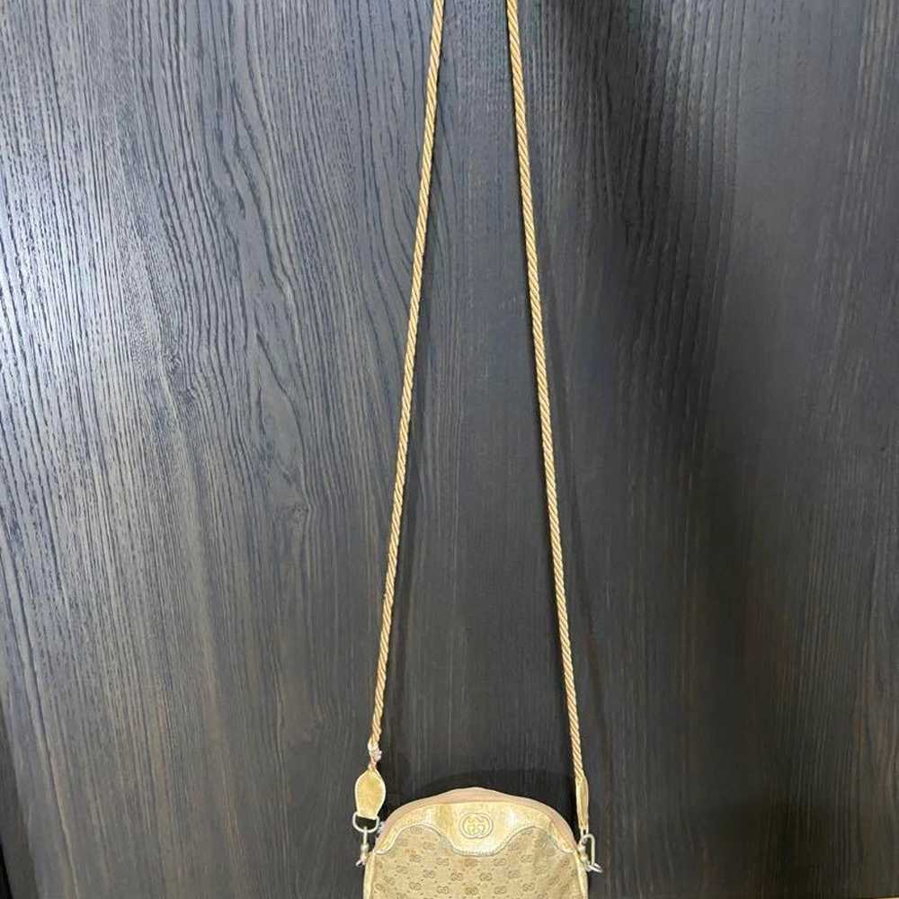 Old Gucci Shoulder Bag GG Pattern Interlocking Le… - image 2