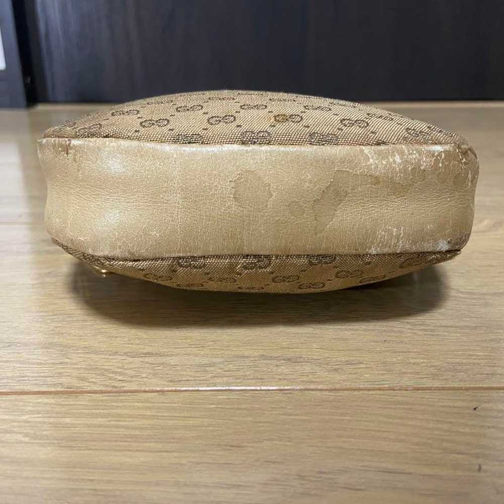 Old Gucci Shoulder Bag GG Pattern Interlocking Le… - image 6