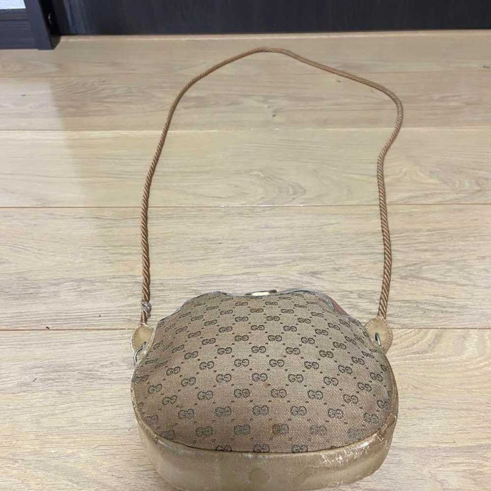 Old Gucci Shoulder Bag GG Pattern Interlocking Le… - image 8