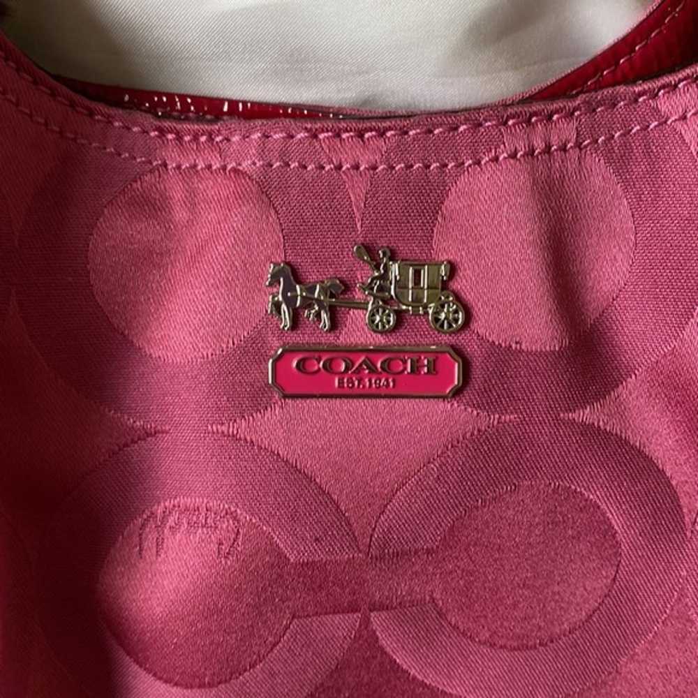 Hot Pink Coach Purse - image 2