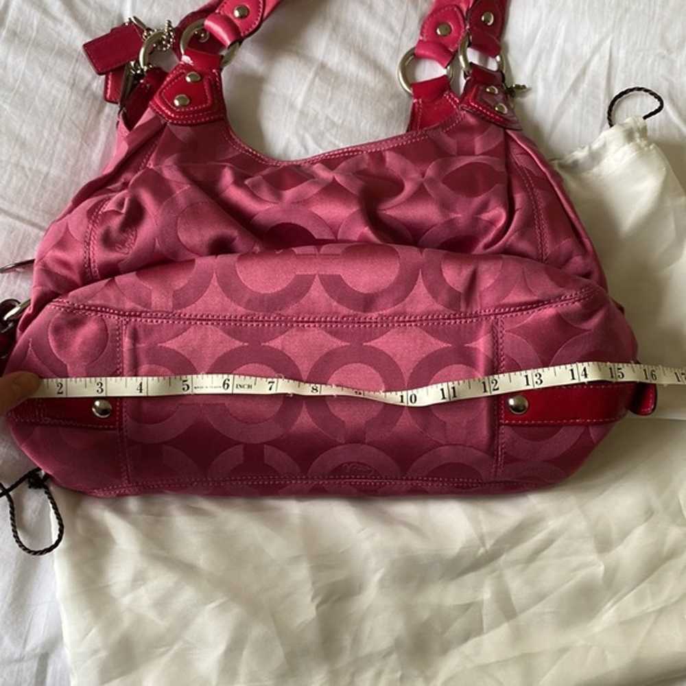 Hot Pink Coach Purse - image 3