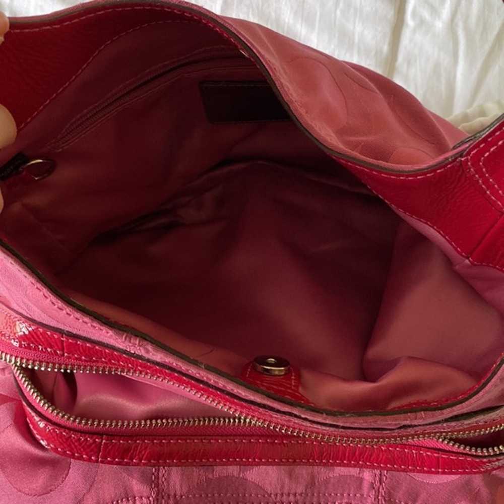 Hot Pink Coach Purse - image 5