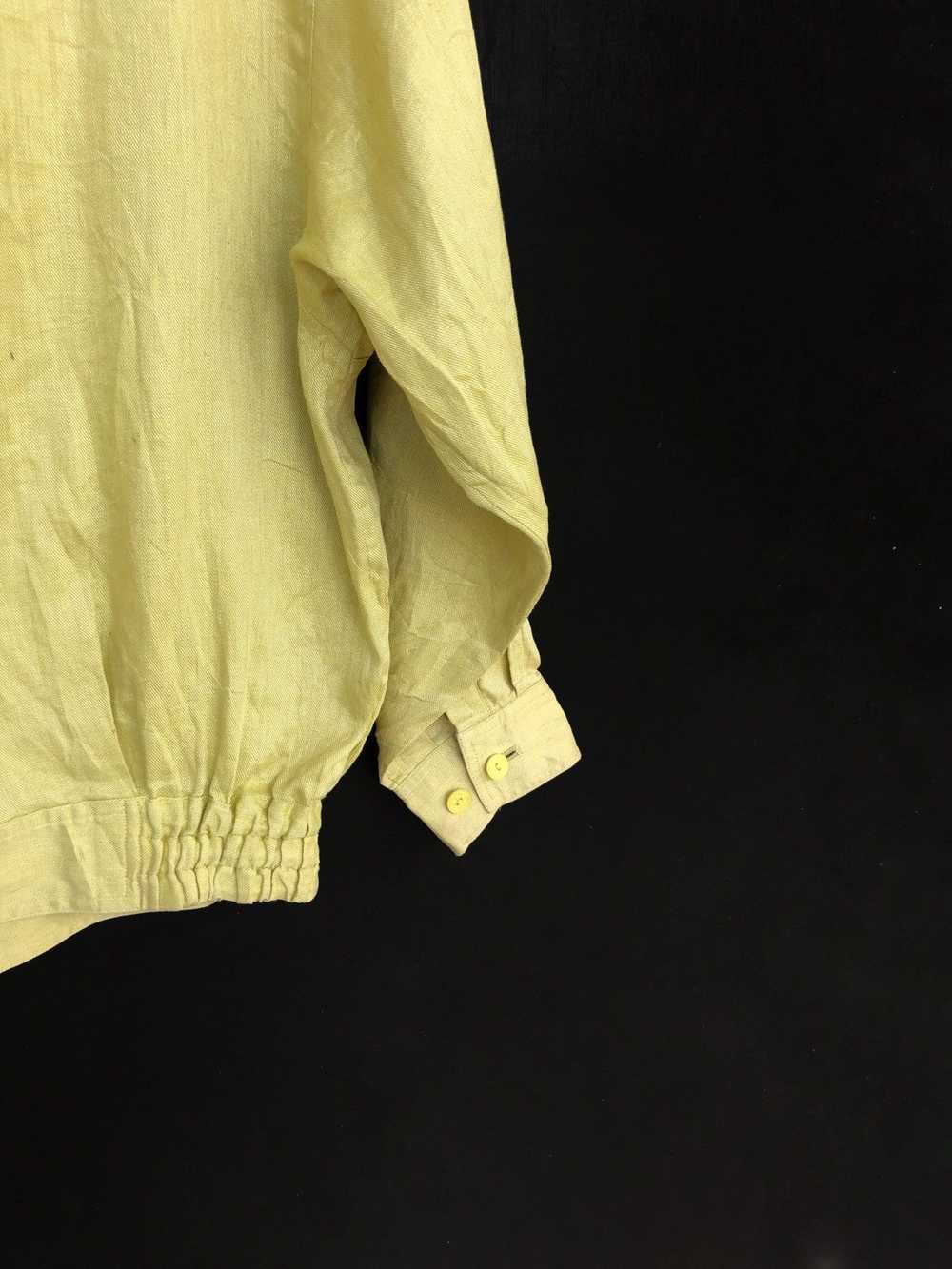 Classic Balenciaga Lime Green Linen Oversized Bom… - image 7