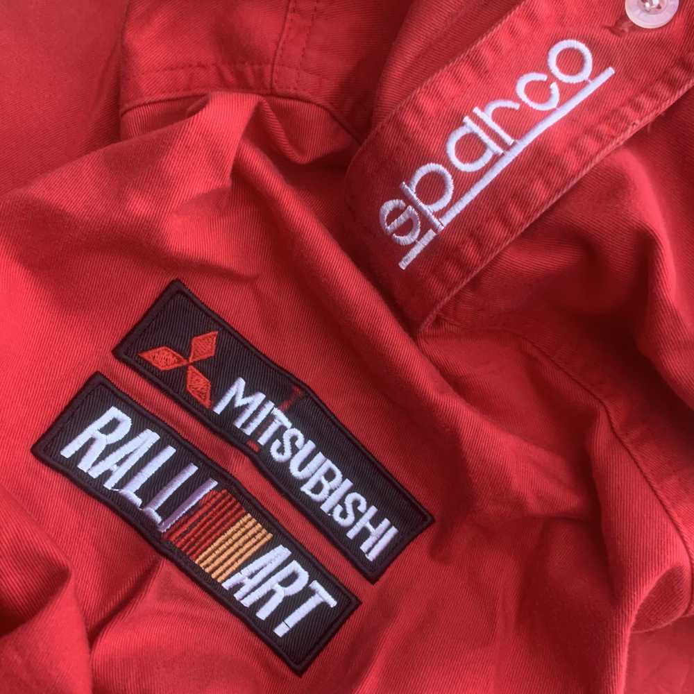 vintage mitsubishi ralliart embroidery shirts - image 10