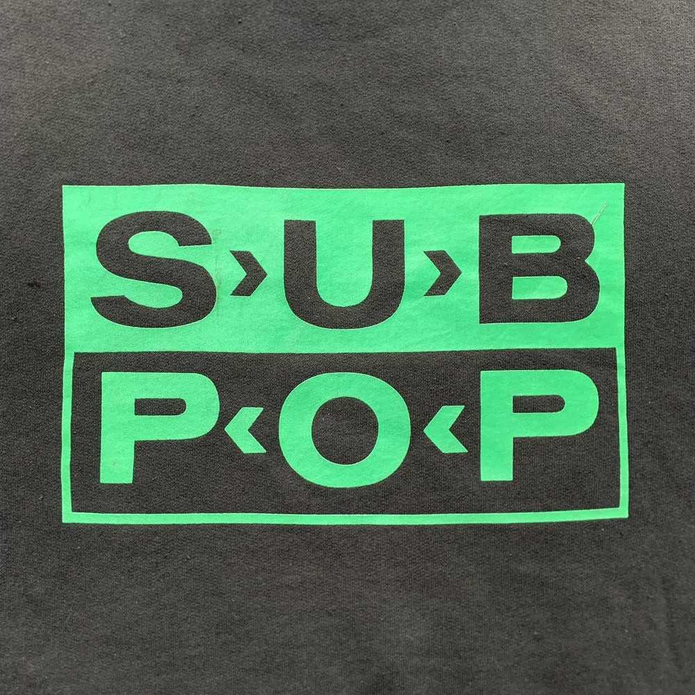 Jerzees - Vintage ROCKBOSS SUB POP Band Hoodie - image 4