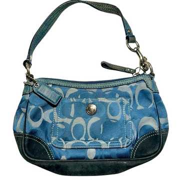 Coach Chelsea Signature shops Blue Jacquard Satchel