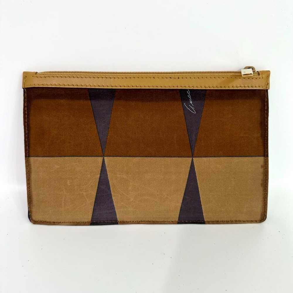 GUCCI Flat Pouch Nylon Leather with Box - image 3