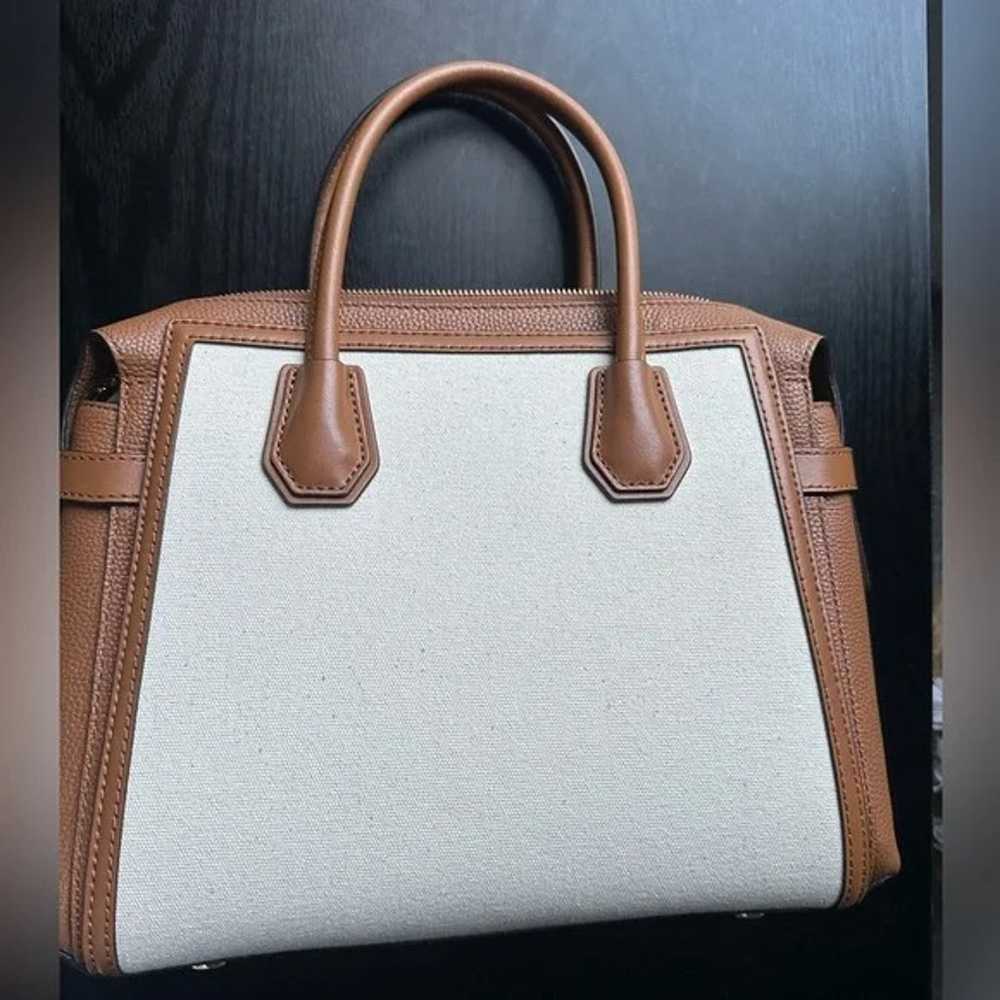 *EUC* MICHAEL KORS CANVAS LEATHER BAG - image 2