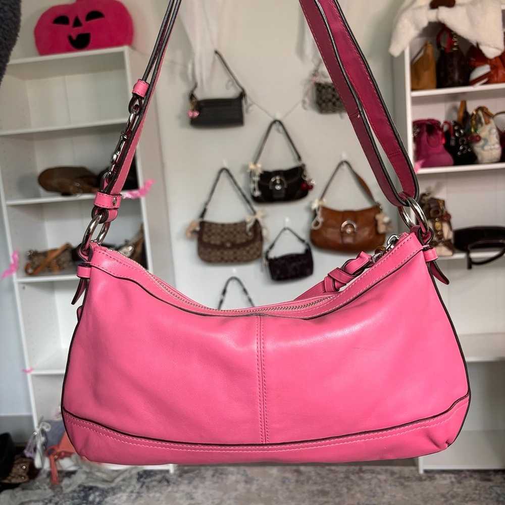 Y2k Coach Pink Shoulder Bag/ Crossbody - image 4