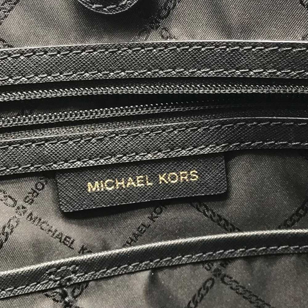 Michael Kors Sullivan Black Saffiano Leather Larg… - image 12